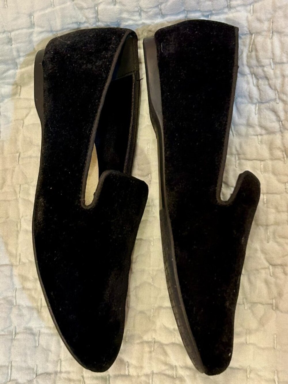 Birdies - The Starling - Black Velvet Flat - Size 7.5 with Box - Picture 2 of 15